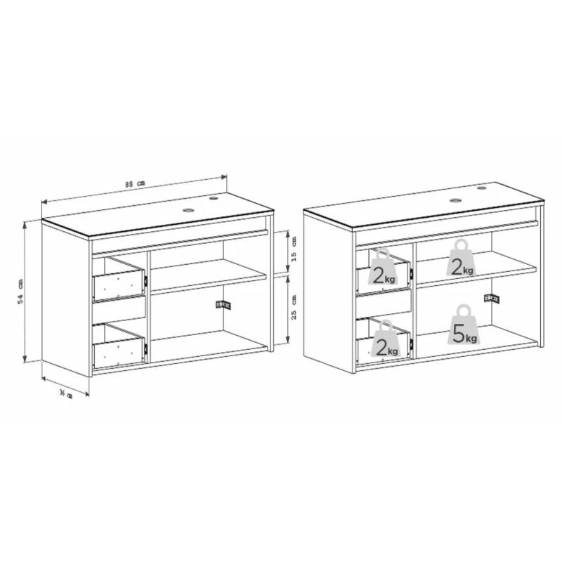 Vanitory Baño Mueble Colgante Sin Bacha Cozimax Sakura