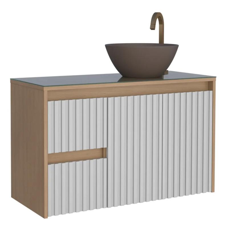 Vanitory Baño Mueble Colgante Sin Bacha Cozimax Sakura