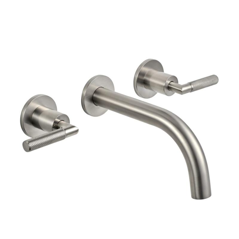 Grifería Lavatorio De Pared Bicomando Peirano Beat Niquel 62-201NI