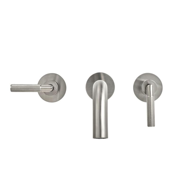 Grifería Lavatorio De Pared Bicomando Peirano Beat Niquel 62-201NI