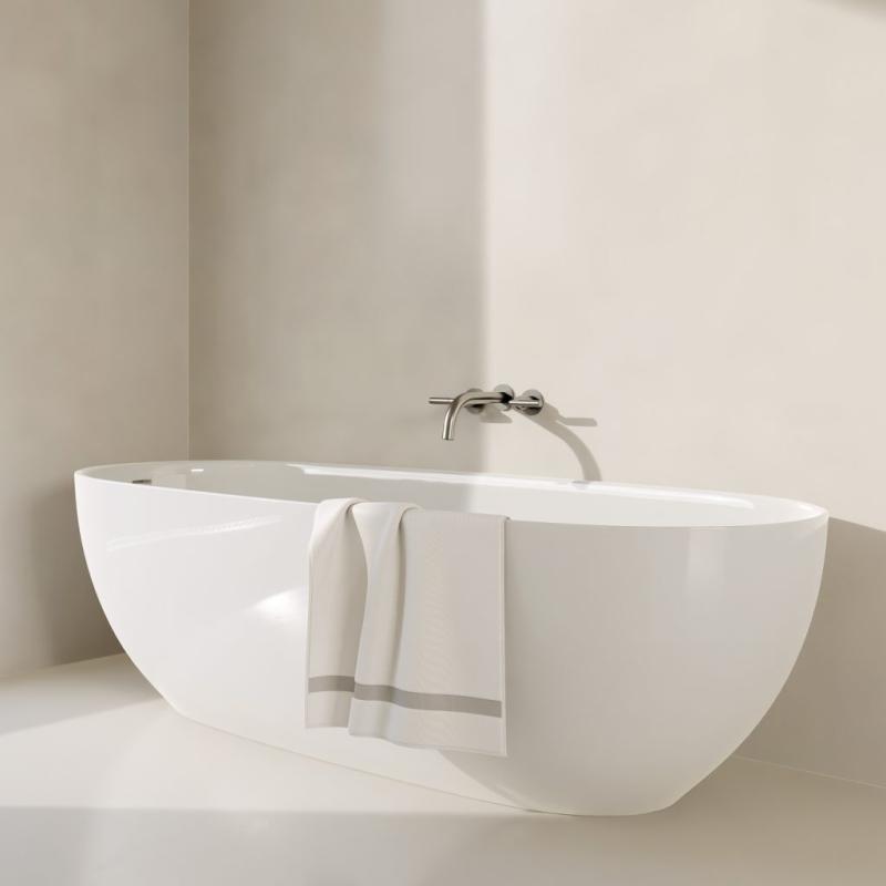 Grifería Lavatorio De Pared Bicomando Peirano Beat Niquel 62-201NI