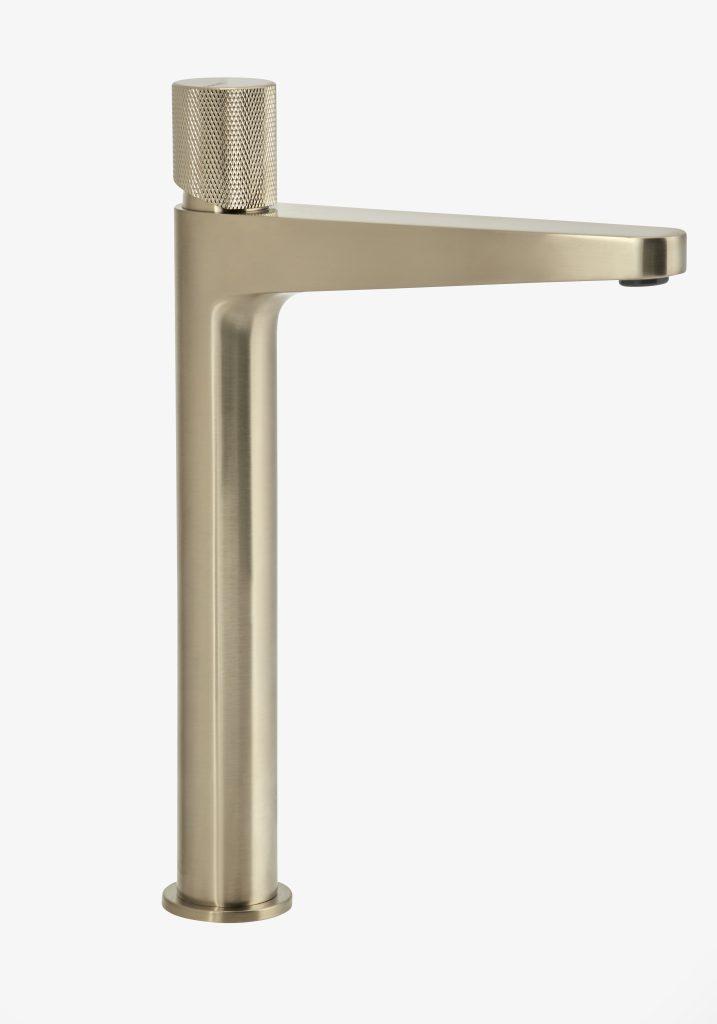 Grifería Lavatorio Monocomando Alto Peirano Fabric Gold 61-200G