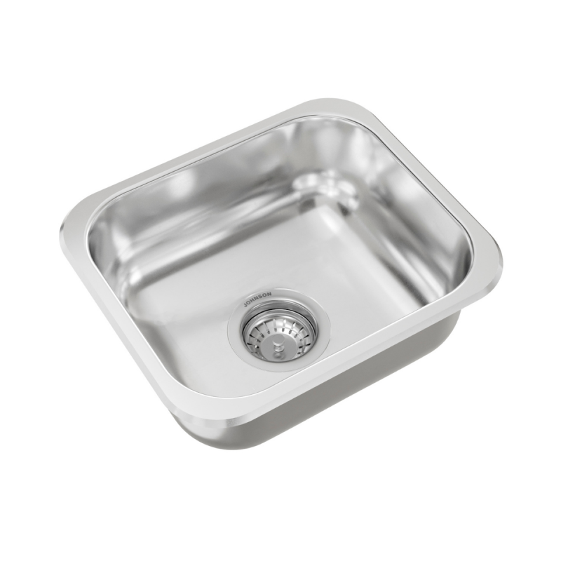 Bacha Pileta Cocina Simple Johnson E28 Acero Inoxidable