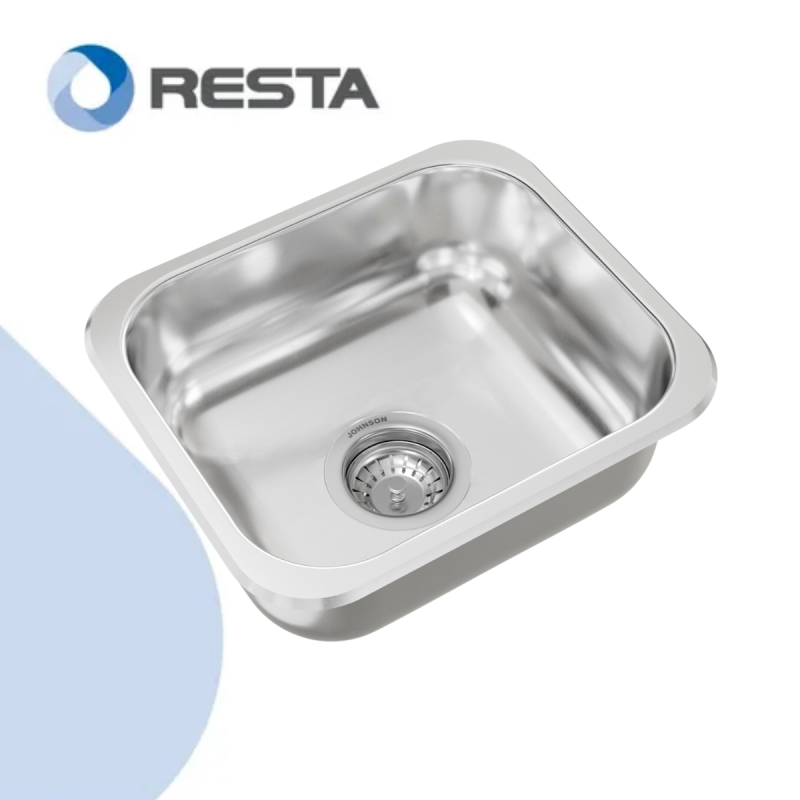 Bacha Pileta Cocina Simple Johnson E28 Acero Inoxidable