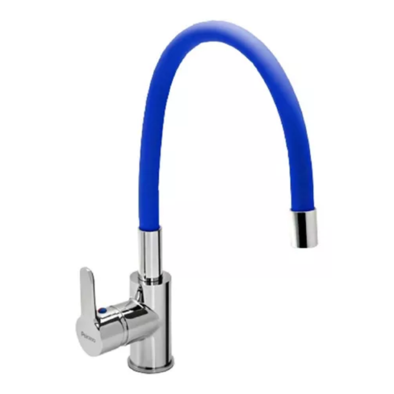 Griferia Peirano Colors Azul Monocomando Cocina