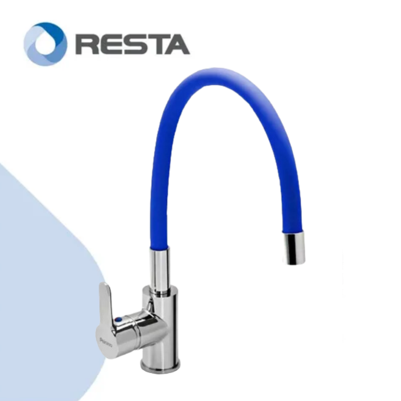 Griferia Peirano Colors Azul Monocomando Cocina