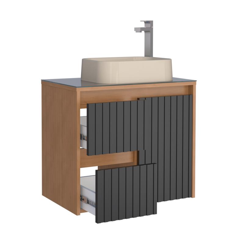 Vanitory Mueble Colgante Sin Bacha Cozimax Kyoto Z102202