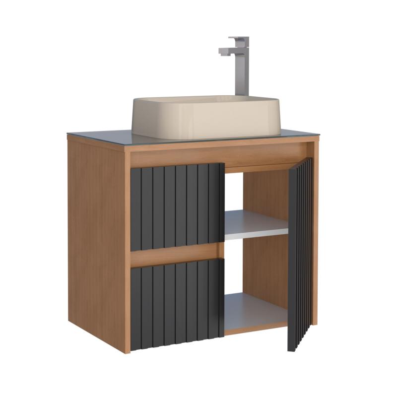 Vanitory Mueble Colgante Sin Bacha Cozimax Kyoto Z102202