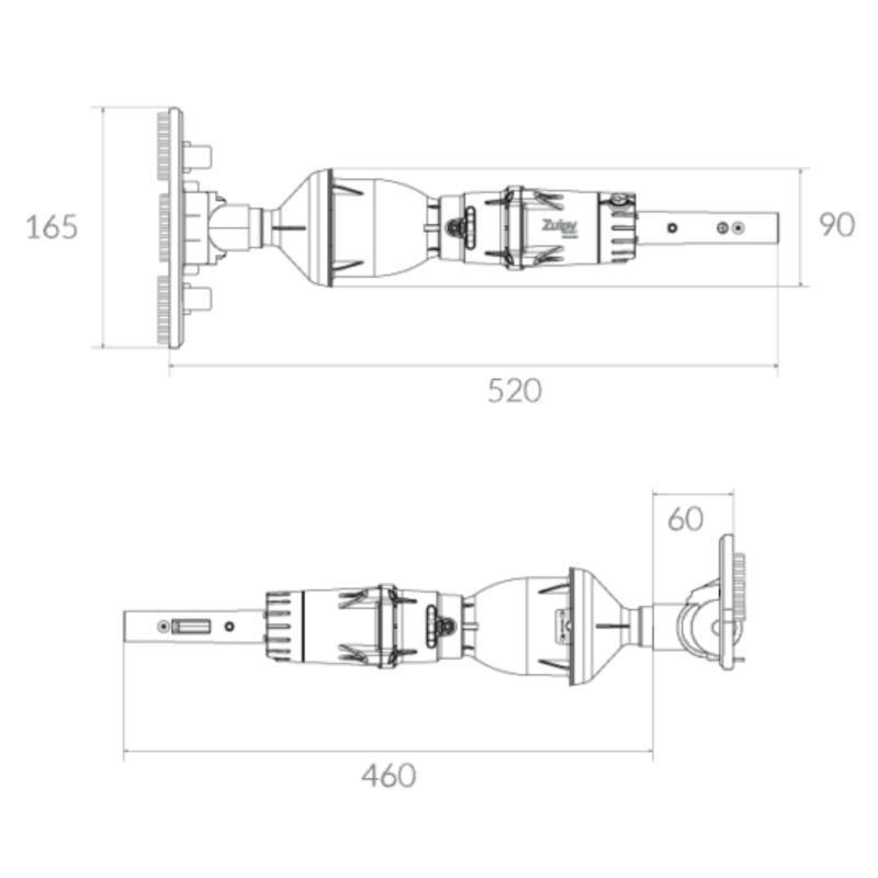 Limpiafondo Inalámbrico Recargable Vulcano Zuipy 02 Cod.110019