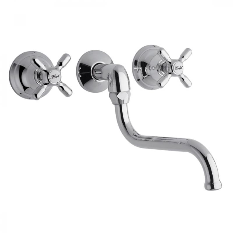 Grifería Cocina Pared Embutir Fv Newport Plus 0403/B2P