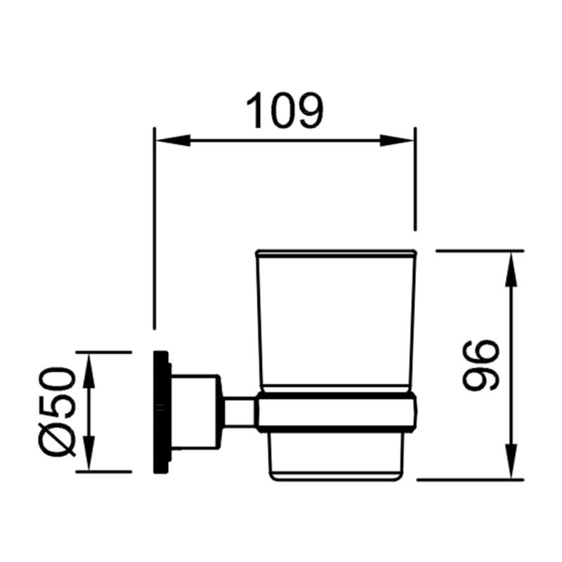 Porta Vaso Y Cepillos Peirano Pulse Cromo 20060C
