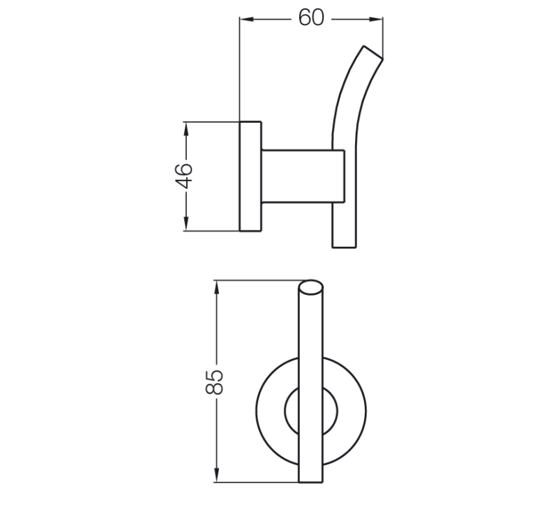 Percha Accesorio Baño Fv Libby 0166/39 Cr Cromo