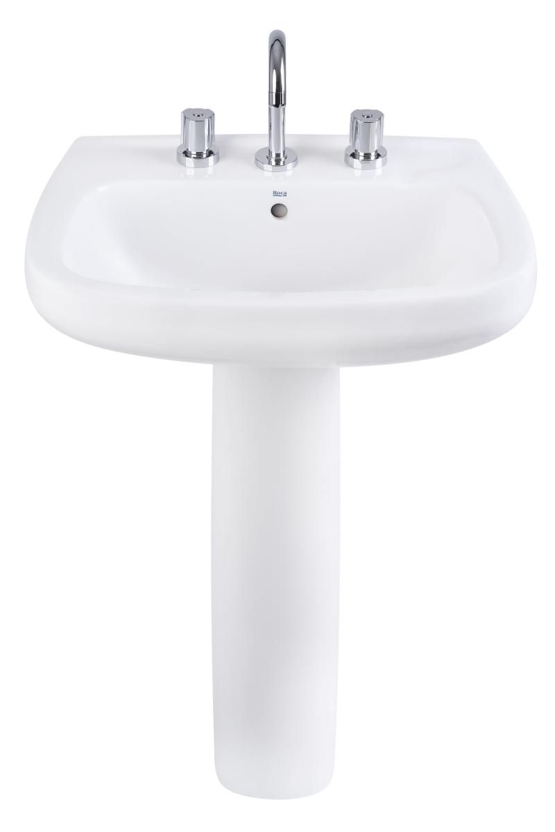 Lavatorio 3 Agujeros Roca Monaco Blanco