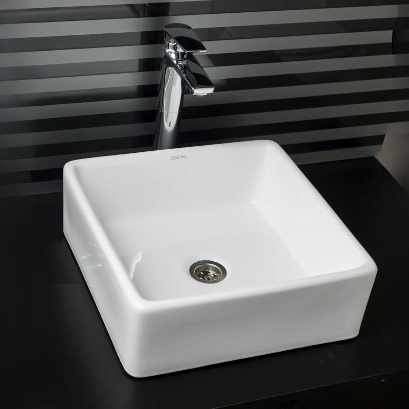 Bacha Cuadrada De Apoyar Moroti Ideal 10040 Blanco