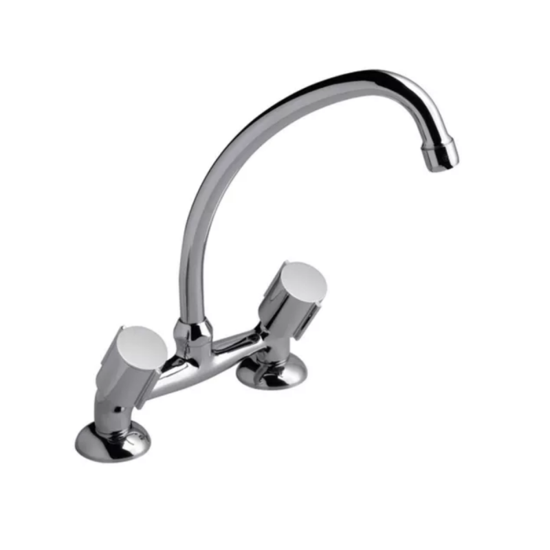 Grifo De Cocina Doble Comando Fv 17 California 0416/17 Cromo
