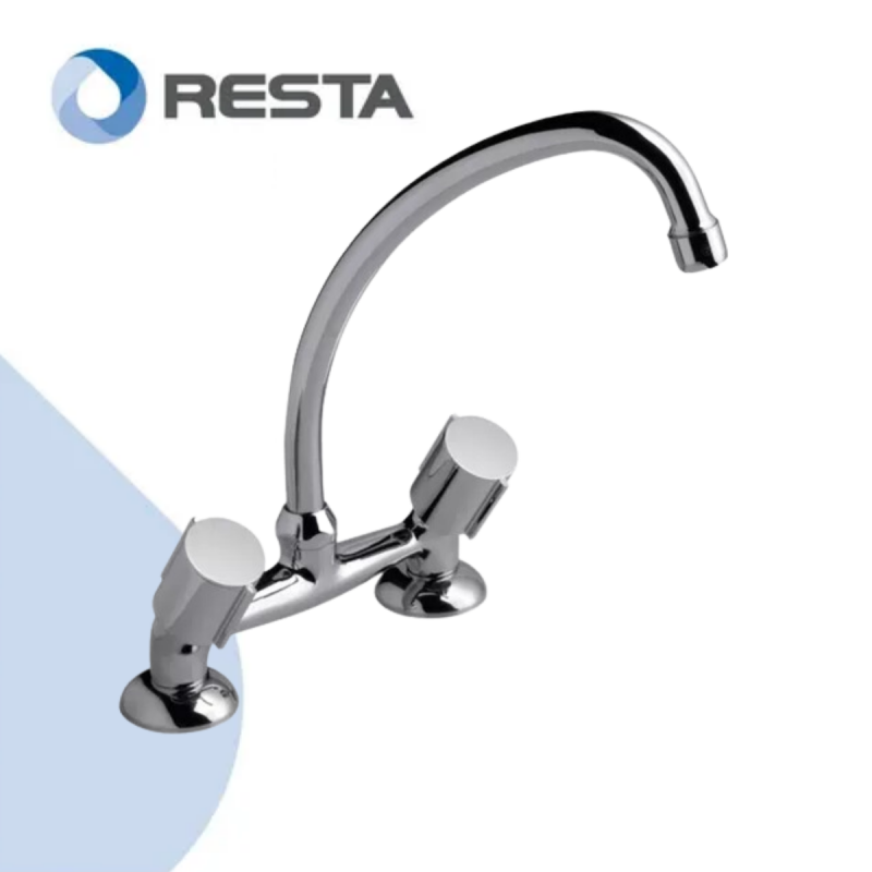 Grifo De Cocina Doble Comando Fv 17 California 0416/17 Cromo