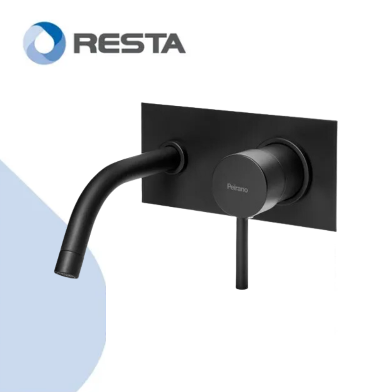 Griferia Lavatorio Pared Black Velvet Peirano 63-190 Monoc.