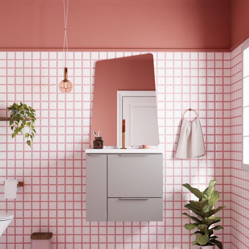 Espejo Para Baño Rectangular Cozimax Topazio 80x60cm