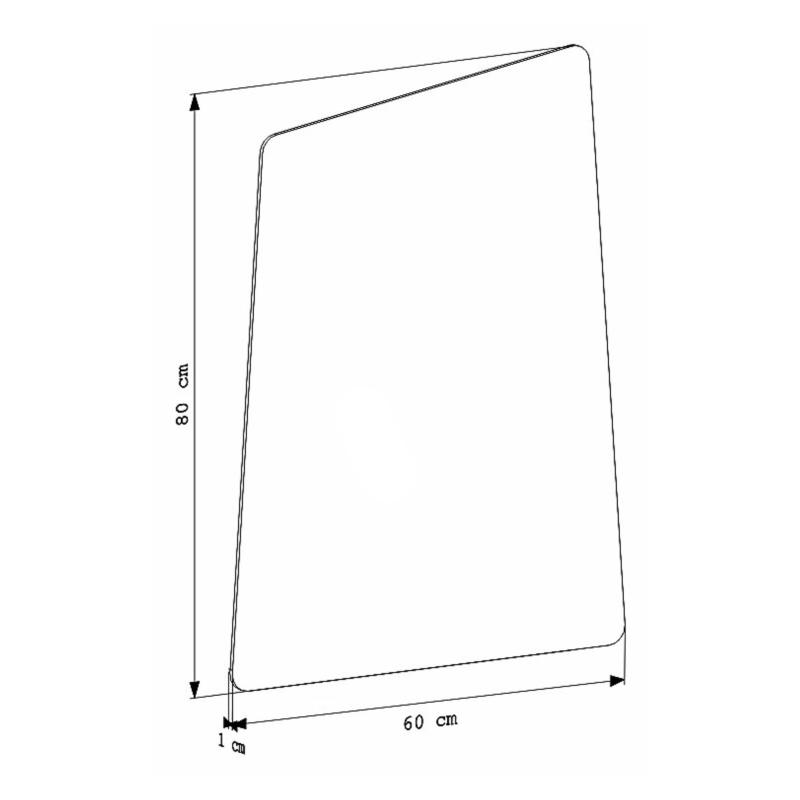 Espejo Para Baño Rectangular Cozimax Topazio 80x60cm