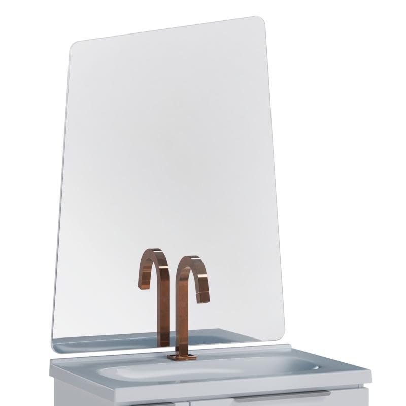 Espejo Para Baño Rectangular Cozimax Topazio 80x60cm