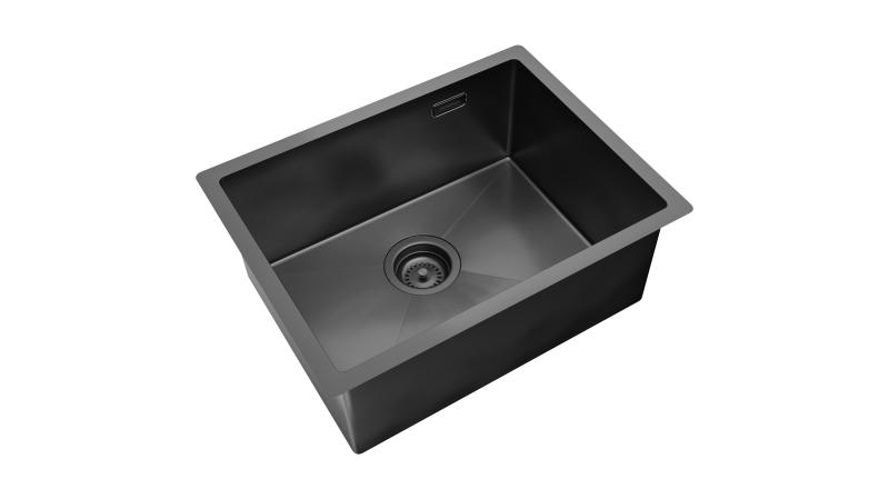 Bacha Cocina Johnson Acero Signature Enkel Gun Black Se55gb