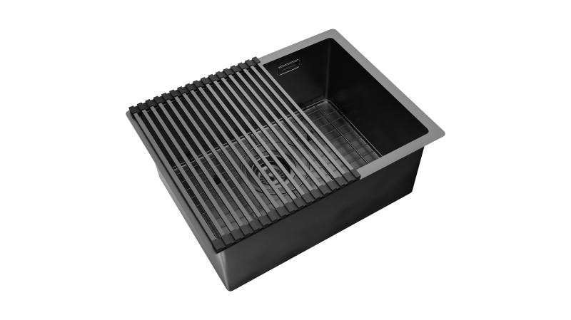 Bacha Cocina Johnson Acero Signature Enkel Gun Black Se55gb