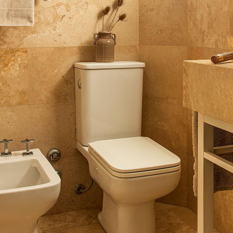 Deposito Apoyo Doble Descarga Ferrum Trento Blanco  (DEW6F)