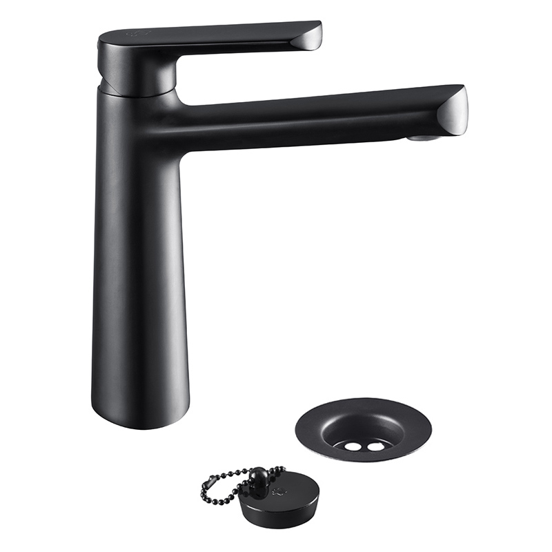 Grifería Monocomando Lavatorio Bajo Fv Aromo 0181/D8 NG Negro Mate