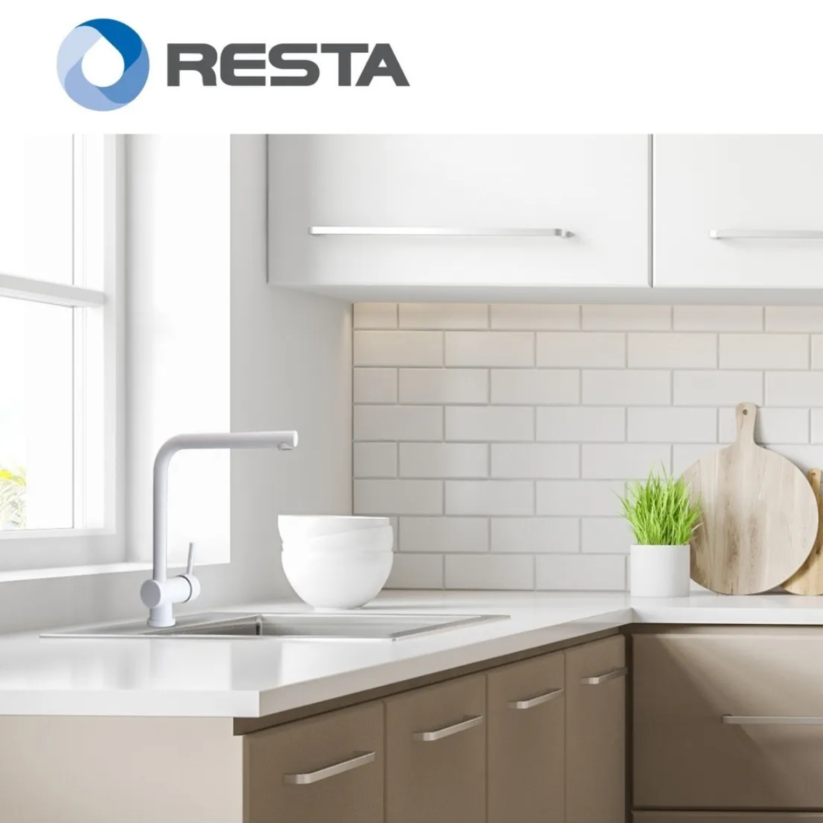 Grifería Cocina Monocomando Santander 20-135b White Peirano