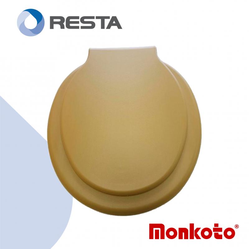 Tapa Asiento Inodoro Monkoto Florencia Plástico Inflado Color Dorado Cod. 119