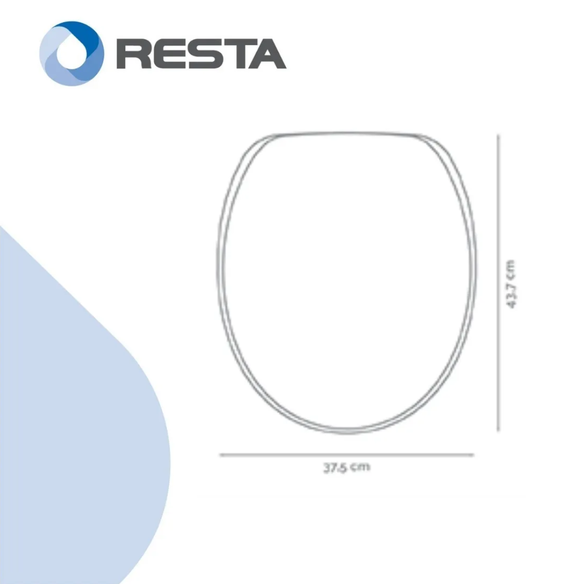 Tapa Asiento Inodoro Ariel 221-m Herraje Metal