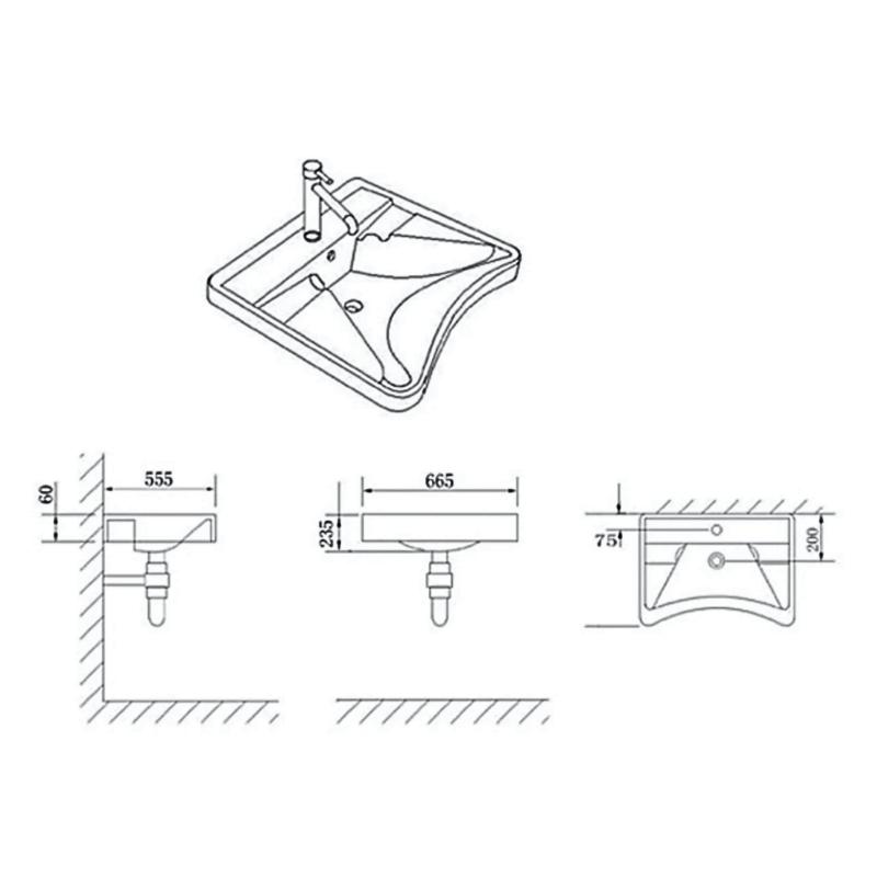 Bacha Lavatorio Para Discapacitados TG Plast B6655