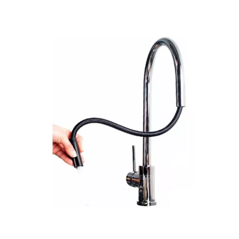 Grifería Fv Temple 412.01/87 Cocina Monocomando Con Rociador