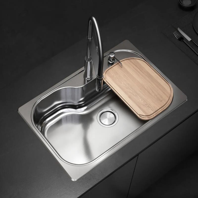 Kit Bacha De Cocina Johnson Acero Luxor Si71 + Accesorios (P30LUXOR71K1)