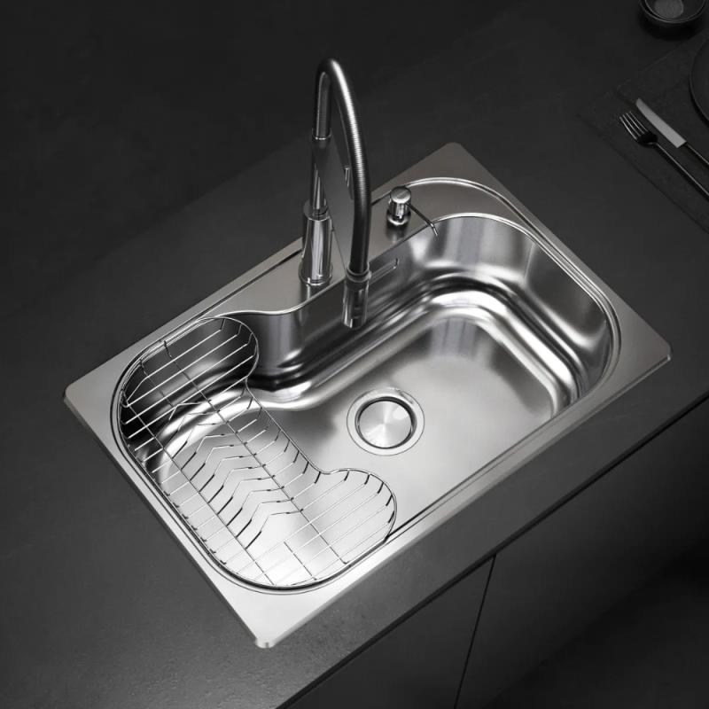 Kit Bacha De Cocina Johnson Acero Luxor Si71 + Accesorios (P30LUXOR71K1)