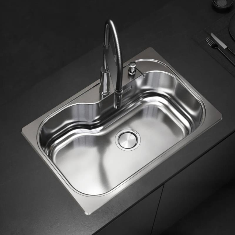 Kit Bacha De Cocina Johnson Acero Luxor Si71 + Accesorios (P30LUXOR71K1)