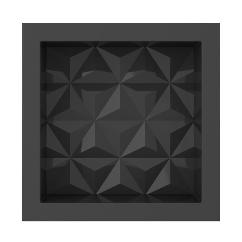 Nicho Texturizado Mármol Sintético 30x30 Cozimax Negro