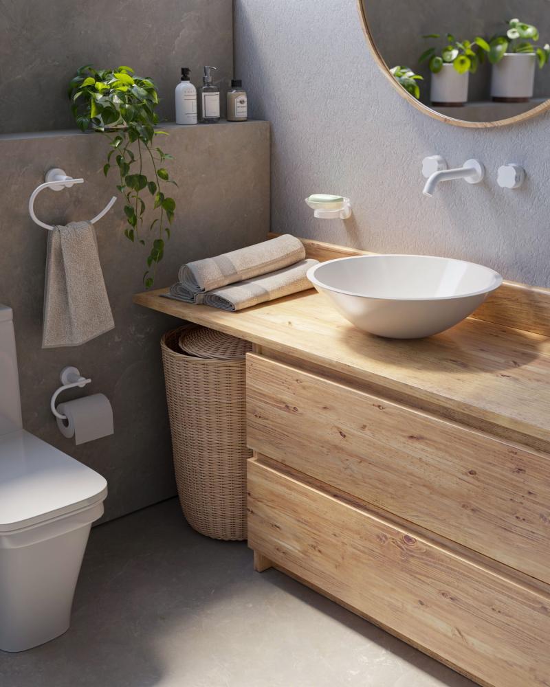 Toallero Aro Vasser Cyrano Blanco 13/1809.BO