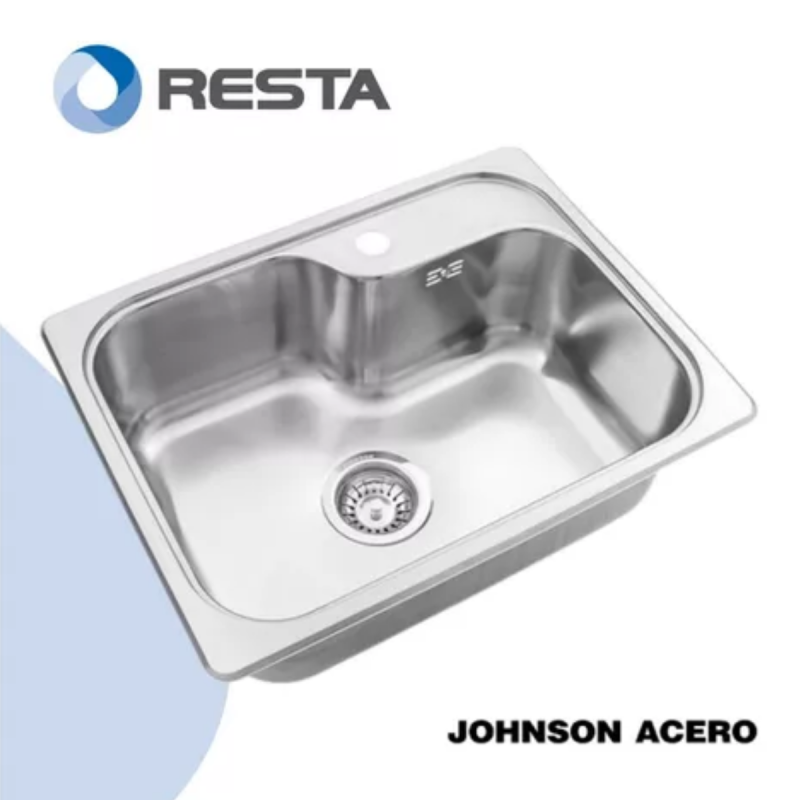 Bacha Pileta Cocina Acero Inoxidable Johnson Luxor Si55 A