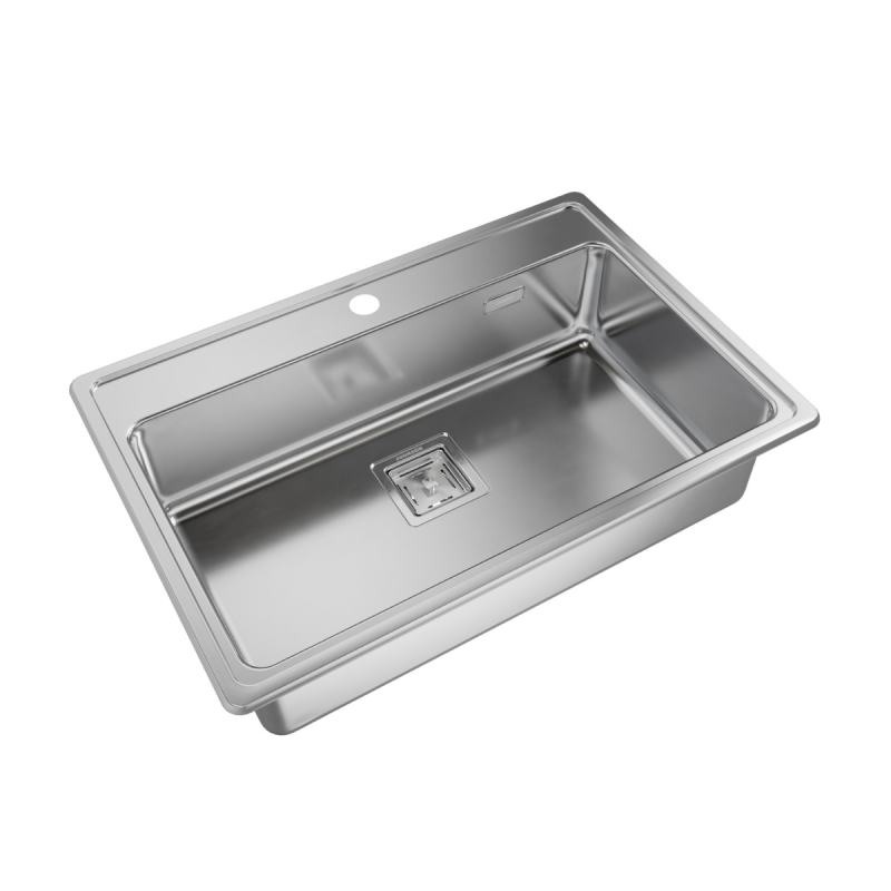 Pileta Cocina Simple Q71 A Quadra Max Acero 304