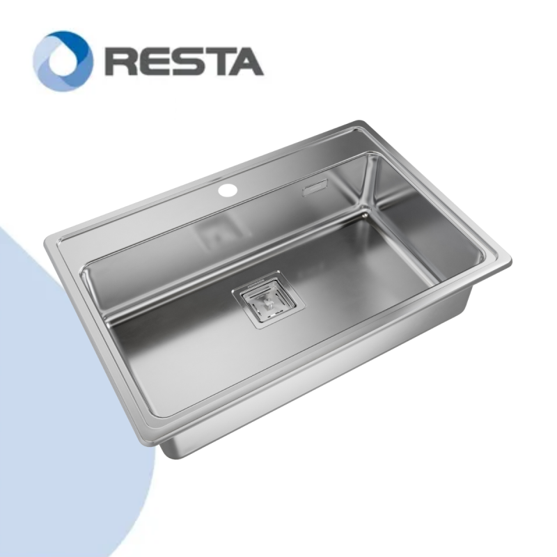 Pileta Cocina Simple Q71 A Quadra Max Acero 304