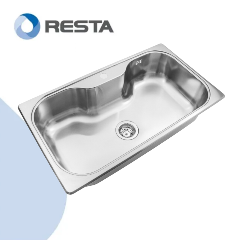 Pileta Cocina Luxor SI 85 A Johnson Acero Bacha Acero