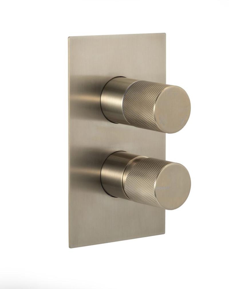 Ducha de Embutir Monocomando 3 funciones Peirano Fabric Gold 80-200G