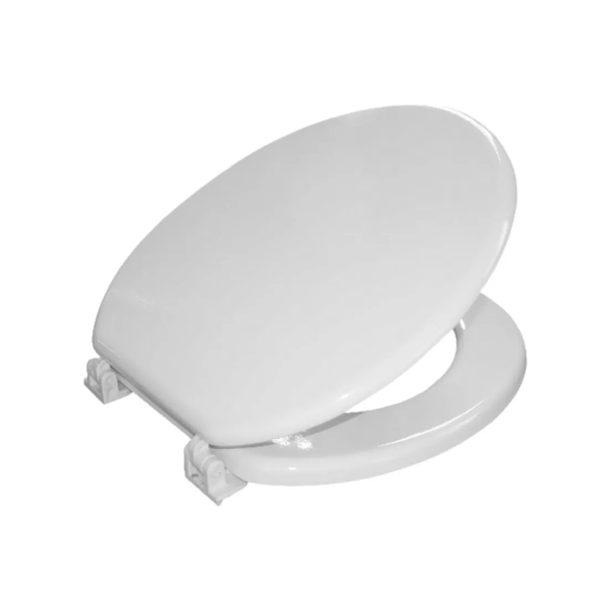 Tapa Asiento Inodoro Ariel 223-p Herraje Nylon