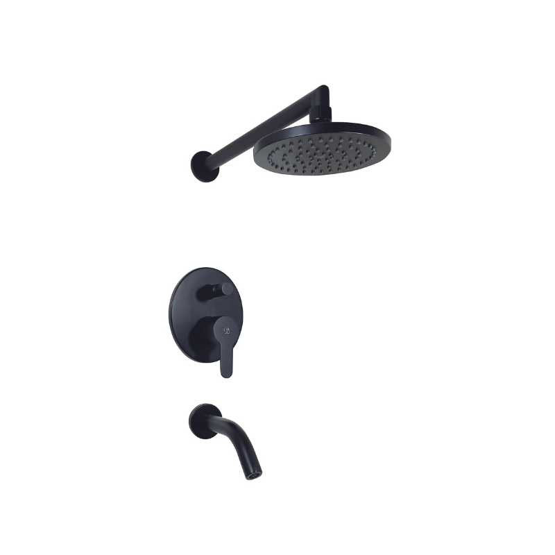 Griferia Ducha de Embutir Monocomando Fv Puelo Negro 106/B5 NG