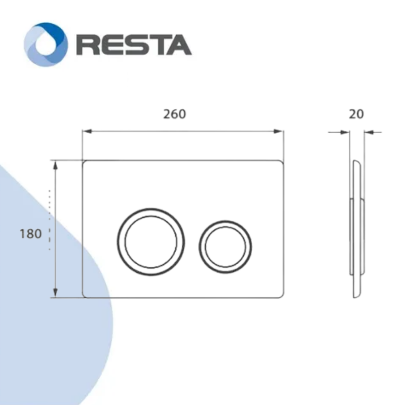 Tecla Ritmo Cromo Mate Ideal 80020