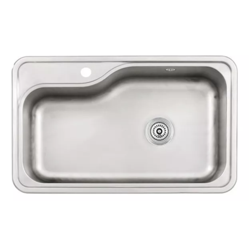 Bacha Pileta Cocina Simple Acero Inoxidable Mi Pileta 802E