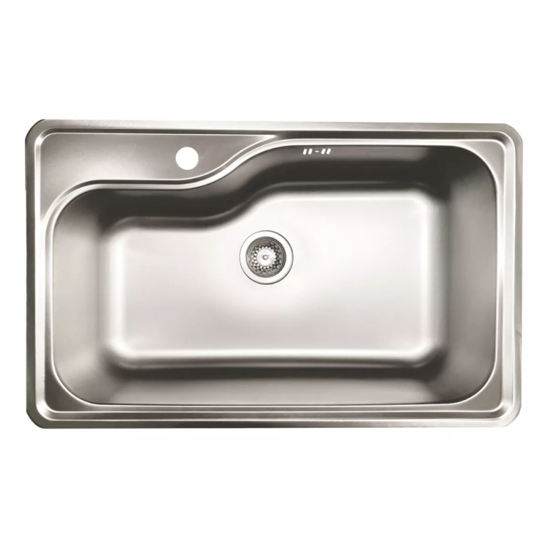 Bacha Pileta Cocina Simple Acero Inoxidable Mi Pileta 802E