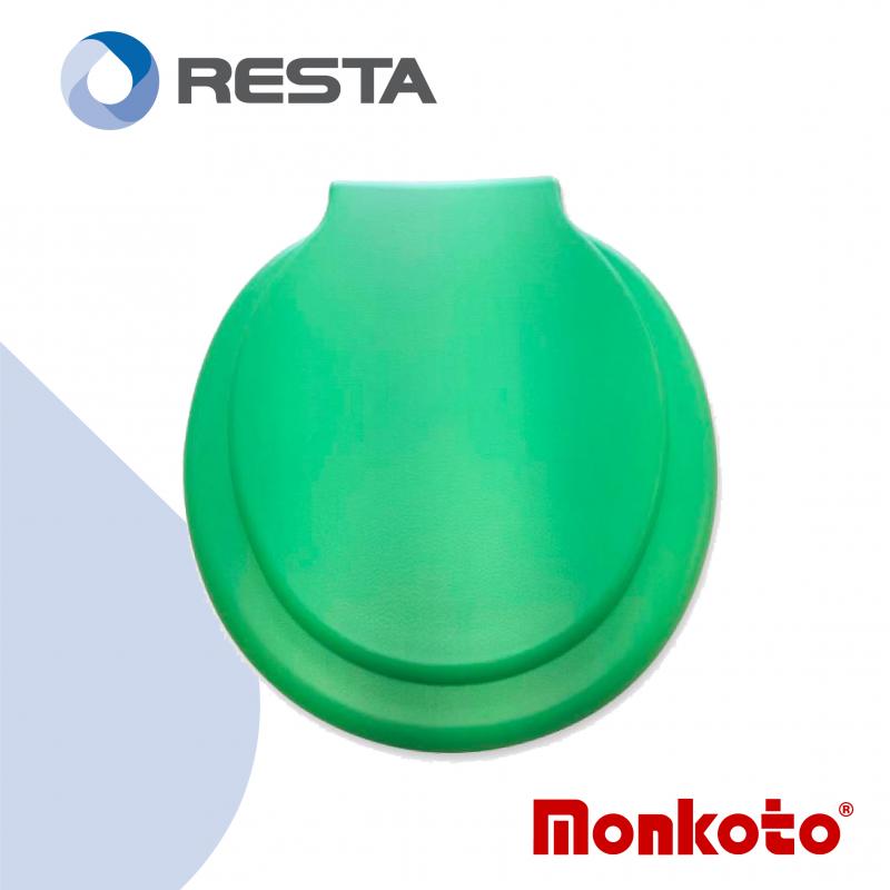 Tapa Asiento Inodoro Monkoto Florencia Plástico Inflado Color Verde Cod. 104
