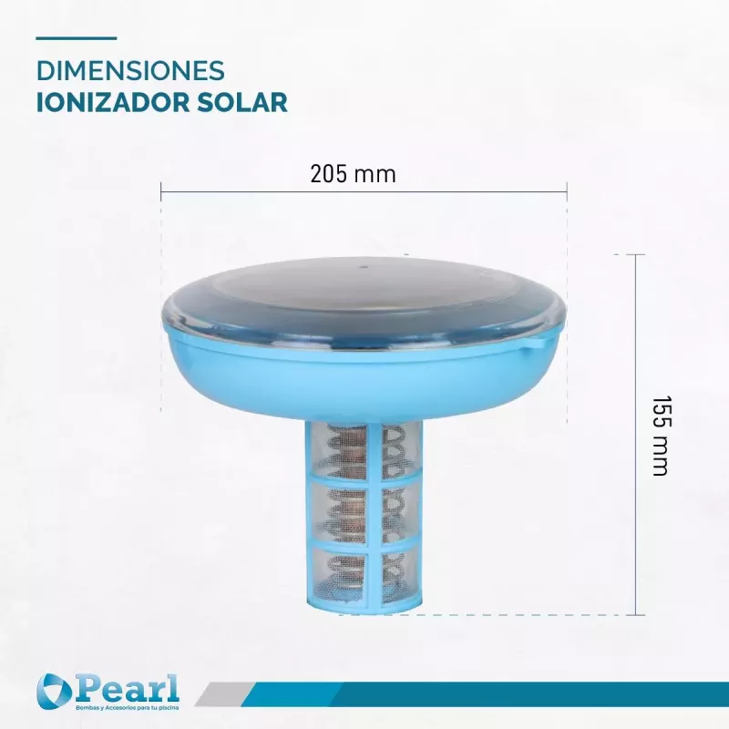 Ionizador Solar Pileta Pearl Anti Cloro Sarro Y Bacterias